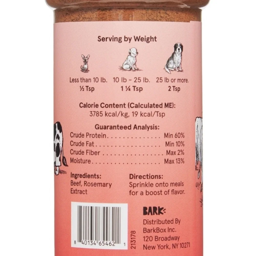 NEW! Bada Bing Bada Beef Dog Food Topper